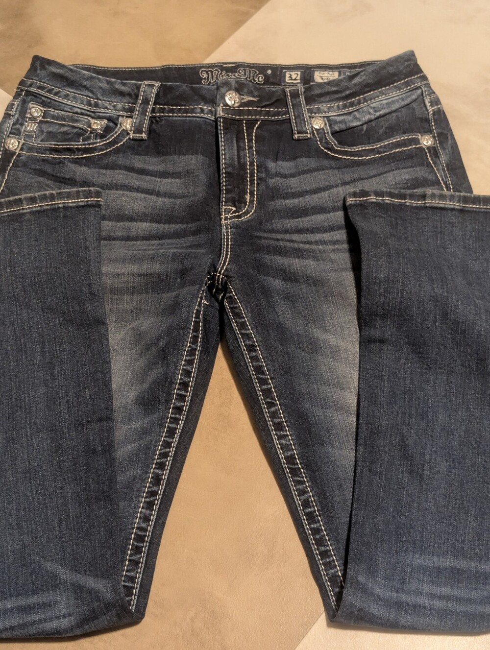 Vintage Miss Me Bootcut Mid Rise Stretch Jeans 32 - Picture 5 of 5